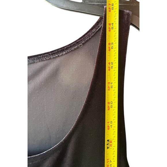 PATRA Velvet Maxi Dress Size 14 Black Floral Whimsygoth Y2K Stretch Made In USA - Picture 14 of 15